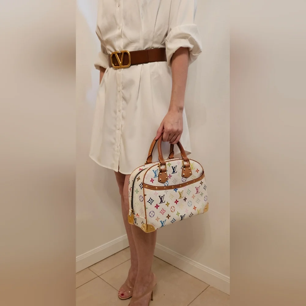 Louis Vuitton Trouville Handbag Multicolor Monogram - Picture 4 of 16